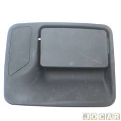 Maaneta externa da porta - <b>Ford F-250 Cabine Dupla XLT 4X2 3.9 MaxPower diesel de 2006 at 2011</b> - F250/350 1999 em diante - preta - traseiro - lado do passageiro - cada (unidade)