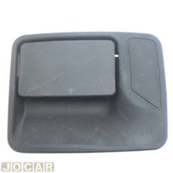 Maaneta externa da porta - <b>Ford F-250 Cabine Dupla XLT 4X2 3.9 MaxPower diesel de 2006 at 2011</b> - F250/350 1999 em diante - preta - traseiro - lado do motorista - cada (unidade)