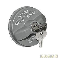 Tampa do tanque de combustvel - alternativo - <b>Ford F-250 Cabine Simples XLT 4X2 4.2 V6 gasolina de 1998 at 2003</b> - F-250/F-350 1998 at 2011 - lado do motorista - cada (unidade)