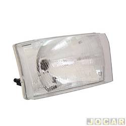 Farol principal - importado - <b>Ford F-250 Cabine Simples XLT 4X2 4.2 V6 gasolina de 1998 at 2003</b> - F-250 1998 at 2005 - lado do passageiro - cada (unidade) - 023779