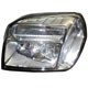 Farol principal - importado - Ford Ranger Cabine Simples XLS 4X2 2.3 Duratec 16V gasolina de 2009 at 2012 - Ranger 2009 at 2012 - foco duplo - mscara cromada - lado do motorista - cada (unidade) - 34827