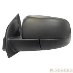 Retrovisor externo - Metagal - <b>Ford Ranger Cabine Simples XLS 4X2 2.5 16V cmbio manual Flex de 2012 at 2016</b> - Ranger 2012 at 2016 - sem controle - preto - lado do motorista - cada (unidade) - RFUE.05FX