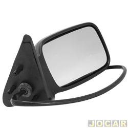 Retrovisor externo - Metagal - <b>Ford Verona LX 1.8 2P de 1990 at 1993</b> - Verona 1990 at 1993 - Apollo 1990 at 1992 - eltrico - preto - lado do passageiro - cada (unidade) - AF.20.816.50