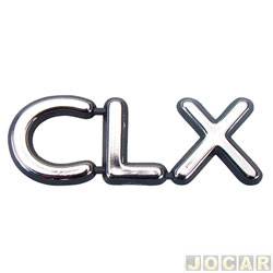 Letreiro - alternativo - <b>Ford Ka CLX 1.3 mpi de 1997 at 1999</b> - Ka 1997 at 1999 - CLX - auto colante - cromado - cada (unidade)