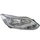 Farol principal - TYC - Ford Focus Hatch Titanium Plus 2.0 16V PowerShift Flex de 2013 at 2015 - Focus 2013 at 2015 - eltrico com motor - cromado - lado do passageiro - cada (unidade) - 21030