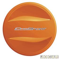 Capa de estepe - alternativo - <b>Ford EcoSport FreeStyle 2.0 16V Flex PowerShift de 2014 at 2016</b> - EcoSport 2013 at 2016 - laranja savana - cada (unidade)