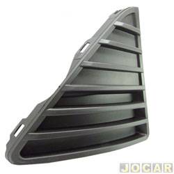 Grade (moldura) lateral do para-choque - alternativo - <b>Ford Focus Hatch Titanium 2.0 16V PowerShift Flex de 2013 at 2015</b> - Focus 2013 at 2015 - preta - dianteiro - lado do passageiro - cada (unidade)