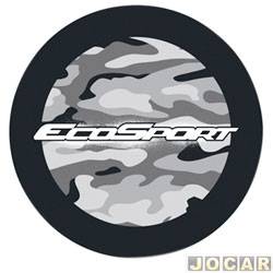 Capa de estepe - Comix Acessrios - <b>Ford EcoSport XLT 1.6 8V Flex de 2007 at 2011</b> - EcoSport 2003 at 2012 - Camouflage - cada (unidade) - CC608