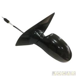 Retrovisor externo - importado - Ford Focus Hatch GL 1.6 8V Flex de 2007 at 2009 - Focus 2000 at 2008 - com controle - preto - lado do motorista - cada (unidade) - VM319L