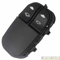 Interruptor do vidro - alternativo - Ford Focus Hatch GL 1.6 8V Flex de 2007 at 2009 - Focus 2000 at 2008 - duplo - para console - 6 pinos - lado do motorista - cada (unidade)