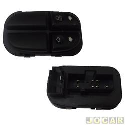 Interruptor do vidro - alternativo - <b>Ford Focus Hatch GLX 2.0 16V Duratec de 2005 at 2008</b> - Focus 2000 at 2008 - duplo - para console - 8 pinos - lado do motorista - cada (unidade)