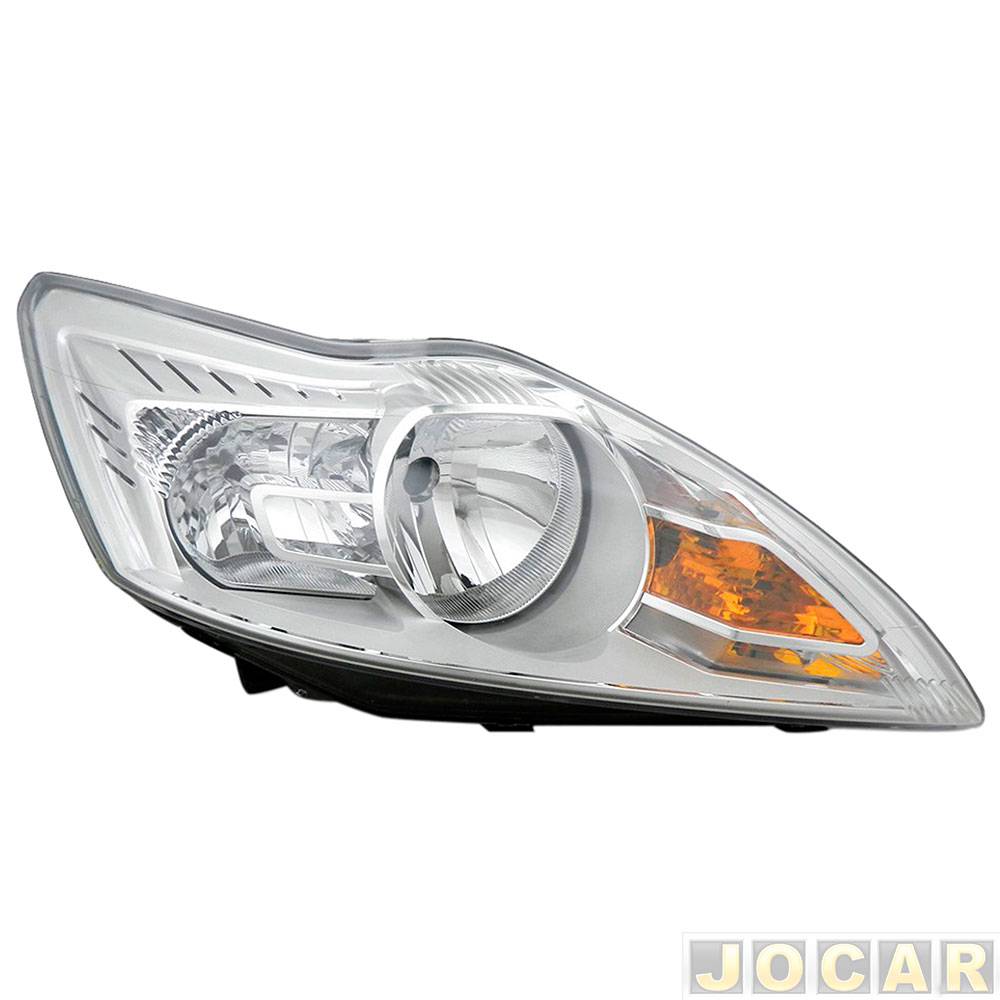 Farol principal - Depo - Focus hatch/sedan 2009 até 2013 - elétrico com projetor - entrada xenon - lado do passageiro - cada (unidade) - 24530