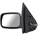 Retrovisor externo - importado - Ford Courier L 1.6 mpi de 1999 at 2007 - Courier 1997 at 2013 - com controle manual - preto - lado do motorista - cada (unidade) - 21181