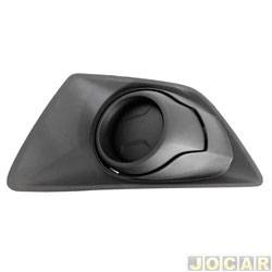 Grade (moldura) lateral do para-choque - alternativo - <b>Ford EcoSport Titanium 2.0 16V Flex PowerShift de 2012 at 2017</b> - EcoSport 2013 at 2017 - sem furo para milha - preto - lado do motorista - cada (unidade)