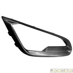 Grade (moldura) lateral do para-choque - importado - <b>Ford EcoSport FreeStyle Plus 1.5 12V cmbio automrico 6 marchas Flex de 2018 at 2019</b> - EcoSport 2017 at 2019 - texturizado - preto - lado do passageiro - cada (unidade) - 27358