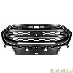 Grade dianteira - importado - <b>Ford EcoSport Titanium 2.0 16V cmbio automtico 6 marchas Flex de 2017 at 2019</b> - EcoSport 2017 at 2019 - cinza escuro - cada (unidade) - 27366.