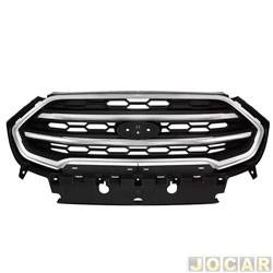 Grade dianteira - importado - <b>Ford EcoSport Titanium 2.0 16V cmbio automtico 6 marchas Flex de 2017 at 2019</b> - EcoSport 2017 at 2019 - cromado - cada (unidade) - 27367