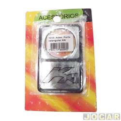 Adesivo protetor do miolo - <b>Ford Ka Action 1.6 mpi de 2002 at 2007</b> - Ka 1998 at 2014  - da porta - cromado - par
