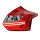 Lanterna traseira principal - TYC - Ford Focus Hatch Titanium Plus 2.0 16V PowerShift Flex de 2013 at 2015 - Focus hatch 2014 at 2015 - com LED - lado do passageiro - cada (unidade) - 30220