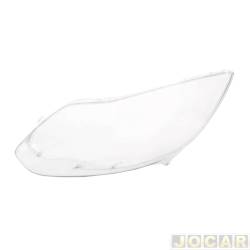 Lente do farol principal - importado - <b>Ford Focus Hatch Titanium Plus 2.0 16V PowerShift Flex de 2013 at 2015</b> - Focus 2013 at 2015 - lado do motorista - cada (unidade) - 31021