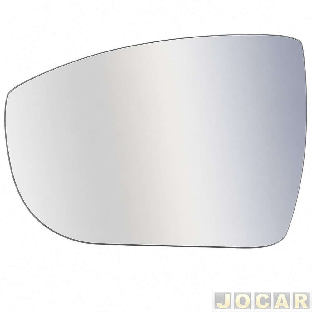 Lente do retrovisor com base - SMR - EcoSport 2013 até 2017 - para espelho asférico - preto - lado do motorista - cada (unidade) - MA3041