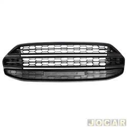 Grade inferior central do para-choque - alternativo - Tong Yang - <b>Ford EcoSport Titanium 2.0 16V Flex PowerShift de 2012 at 2017</b> - EcoSport 2013 at 2017 - preta - dianteira - cada (unidade) - 20909