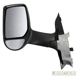 Retrovisor externo - importado - Transit 2008 at 2014 - sem controle manual - brao longo - preto - lado do motorista - cada (unidade) - 32745