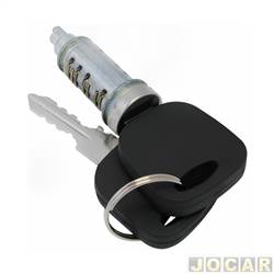 Cilindro da chave da porta - <b>Ford EcoSport XL 1.6 8V Flex de 2007 at 2012</b> - EcoSport 2003 at 2012 - com chave - cada (unidade)