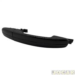 Maaneta externa da porta - Ori - <b>Ford Focus Hatch Titanium 1.6 16V PowerShift Flex de 2013 at 2015</b> - Focus 2009 at 2019 - sem furo - preta - cada (unidade) - 20412