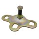 Batente da fechadura do cap traseiro - Ford Fiesta Hatch GL Class 1.0 mpi 4P de 1999 at 2002 - Fiesta hatch 1996 at 2002 - cada (unidade)