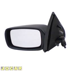 Retrovisor externo - importado - <b>Ford Fiesta Hatch 1.3i 2P - importado de 1993 at 1995</b> - Fiesta 1993 at 1995 - com controle - preto - lado do motorista - cada (unidade) - VM305L