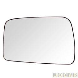 Lente do retrovisor com base - Metagal - Versailles 1991 at 1995 - prata - lado do passageiro - cada (unidade) - S.20.890.31 / RF8M90