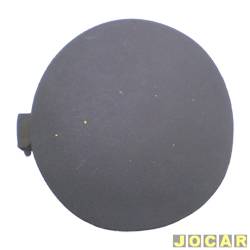 Tampa do reboque - alternativo - <b>Ford Ka GL Image 1.0 mpi de 1999 at 2001</b> - Ka 1997 at 2001 - dianteiro/traseiro - azul - cada (unidade)