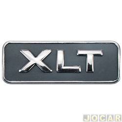 Letreiro - alternativo - <b>Ford EcoSport XLT 1.6 8V Flex de 2005 at 2007</b> - EcoSport 2003 at 2007 - XLT - capo traseiro - auto colante - cada (unidade)