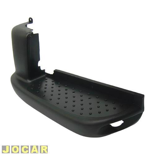 Ponteira do para-choque traseiro - alternativo - KJ - Courier 1997 até 2013 - preta - lado do motorista - cada (unidade) - J-40508