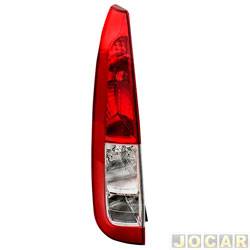 Lanterna traseira principal - Depo - <b>Ford Fiesta Hatch 1.6 8V Flex 4P de 2007 at 2010</b> - Fiesta hatch 2008 at 2014 - lado do motorista - cada (unidade) - 16453
