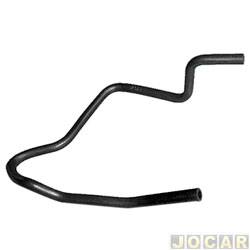 Mangueira do radiador - Jahu - <b>Ford Fiesta Hatch CLX 1.4 mpi 16V 4P de 1996 at 2000</b> - Fiesta/Courier 1.4 16V 1996 at 2000 - ligao ao reservatrio - cada (unidade) - 19143-5
