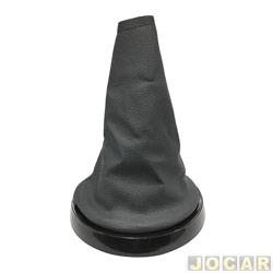 Coifa da alavanca de cmbio - alternativo - <b>Ford Fiesta Hatch 1.6 8V Flex 4P de 2007 at 2010</b> - Fiesta/EcoSport 2003 at 2011 - com anel preto - cinza - cada (unidade)