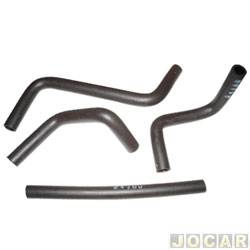 Mangueira do coletor ao anti-chama - Jahu - <b>Ford Fiesta Hatch Class 1.0 mpi 2P de 1998 at 1999</b> - Fiesta 1996 at 2000 - Ka 1996 at 2001 - qualidade original - jogo - 11598-1
