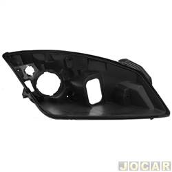 Carcaa do farol - importado - <b>Ford Fiesta Hatch 1.0 8V Flex 4P de 2007 at 2010</b> - Fiesta 2008 at 2010 - lado do passageiro - cada (unidade) - 23472