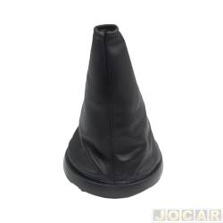 Coifa da alavanca de cmbio - NAT - <b>Ford Fiesta Hatch First 1.6 8V Flex 4P de 2004 at 2007</b> - Fiesta/EcoSport 2003 at 2012 - com aro preto - napa - preta - cada (unidade) - 300350
