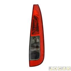 Lanterna traseira principal - alternativo - Hawk Lanternas - <b>Ford Fiesta Hatch 1.0 8V Flex 4P de 2007 at 2010</b> - Fiesta hatch 2008 at 2010 - fum - lado do passageiro - cada (unidade) - 204631
