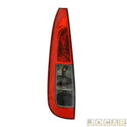 Lanterna traseira principal - alternativo - Hawk Lanternas - <b>Ford Fiesta Hatch 1.0 8V Flex 4P de 2007 at 2010</b> - Fiesta hatch 2008 at 2010 - fum - lado do motorista - cada (unidade) - 204731