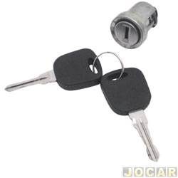 Cilindro da chave do contato - <b>Ford EcoSport XLS 1.6 8V Flex de 2005 at 2007</b> - EcoSport 2003 at 2009 - cada (unidade)