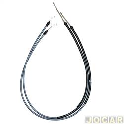 Cabo do freio de mo - Fnia - <b>Ford Fiesta Hatch Class 1.6 8V 4P de 2002 at 2004</b> - EcoSport 4x2 2003 at 2007 - Fiesta 2002 at 2006 - 1568mm/1605mm - cada (unidade) - 34-509