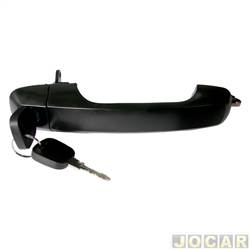 Maaneta externa da porta - Ori - <b>Ford EcoSport 4WD 2.0 16V de 2004 at 2007</b> - Fiesta 2003 em diante - Ecosport 2003 at 2012 - com chave - dianteiro - lado do passageiro - cada (unidade) - 20321