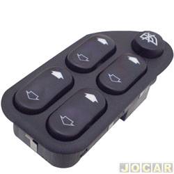 Interruptor do vidro - alternativo - Ford Fiesta Hatch First 1.6 8V Flex 4P de 2004 at 2007 - Ecosport/Fiesta 2003 at 2007 - conjunto qudruplo - cada (unidade)