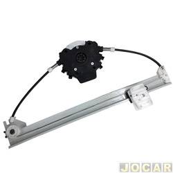 Mquina de vidro - <b>Ford Fiesta Hatch SE Plus 1.0 8V Flex 4P - Rocam de 2013 at 2014</b> - Fiesta 2003 at 2014 4 portas - eltrica para motor Mabuchi - traseiro - lado do passageiro - cada (unidade)