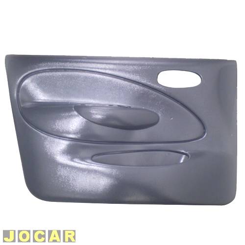 Revestimento de porta - alternativo - Fiesta hatch 1996 até 2002 - sedan 2001 até 2004 - moldado - para vidro elétrico - 4 portas dianteiro - cinza...