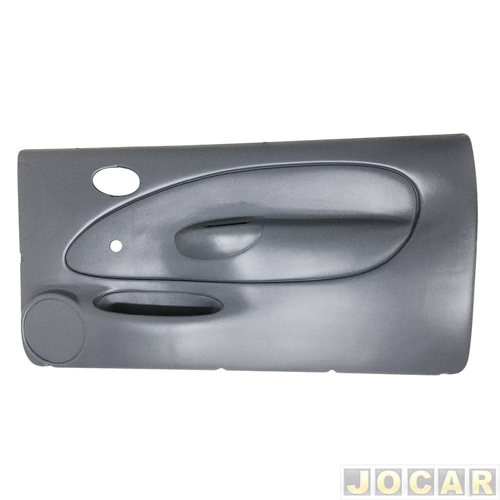 Revestimento de porta - alternativo - Courier 2003 até 2013 - moldado - para vidro manual - cinza - lado do passageiro - cada (unidade)